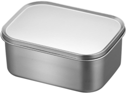 Recipiente Retangular Para Alimentos Em Aço Inoxidável 304, Marmita Hermética De 1000ml, Leve E Compacta Para