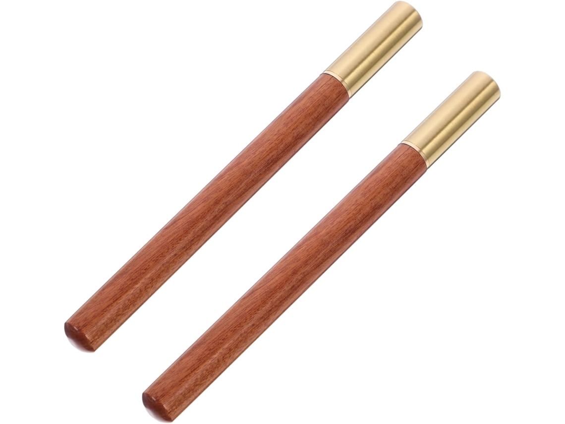 Caneta Multifuncional Stobok Para Negócios, Feita De Cobre E Madeira.