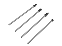 4pcs Conjunto De Fresa Rotatoria De Carburo De Cemento De Doble Corte 6mm Mandril Herramienta De Trabajo Metal