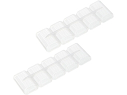 Conjunto De 5-moldes Brancos Para Sushi, Em Pp