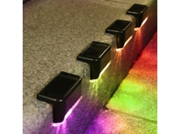 Conjunto de 6 luminárias solares IP65 para jardim e exterior AQUAFORGE