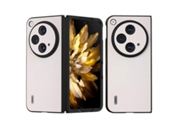 Capa De Celular Abeel De Couro Elegante Com Bordas Pretas Para Oppo Find N3