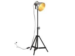 Vidaxl Candeeiro De Pé 25 W 35x35x65/95 Cm E27 Prateado Vintage