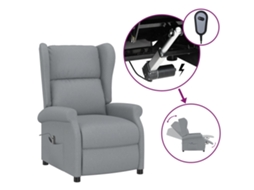 Electric Recliner Chair, Electric Recliner Chairs Vidaxl Cinzeto Tecido