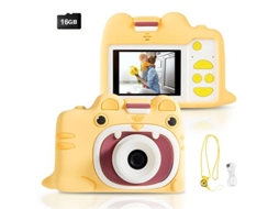 Câmera Digital Infantil Giantex 18mp 1080p Com Tela De 2,0 Polegadas E 16 Gb Brilvibera