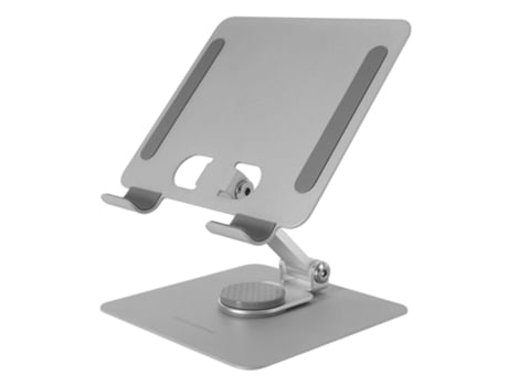 Suporte 2 em 1 para Tablet e Conversível Até 13 MARS GAMING Ma-Rst Ajustável em Altura e Ângulo Dobrável Antiderrapante Cinzento Prateado