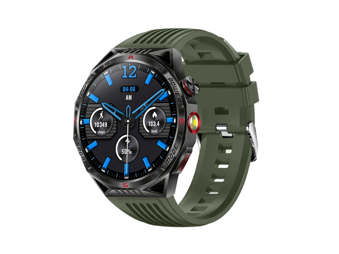 (verde) Relógio Inteligente Com Pulseira De Silicone De 1,85 Polegadas, À Prova D'água Ip68 E Com Suporte Para Monitoramento Do Sono.