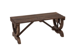 Banco de Jardim de Madeira Resistente às Intempéries (98x50x39,5 cm) PAPRIKA SHOP