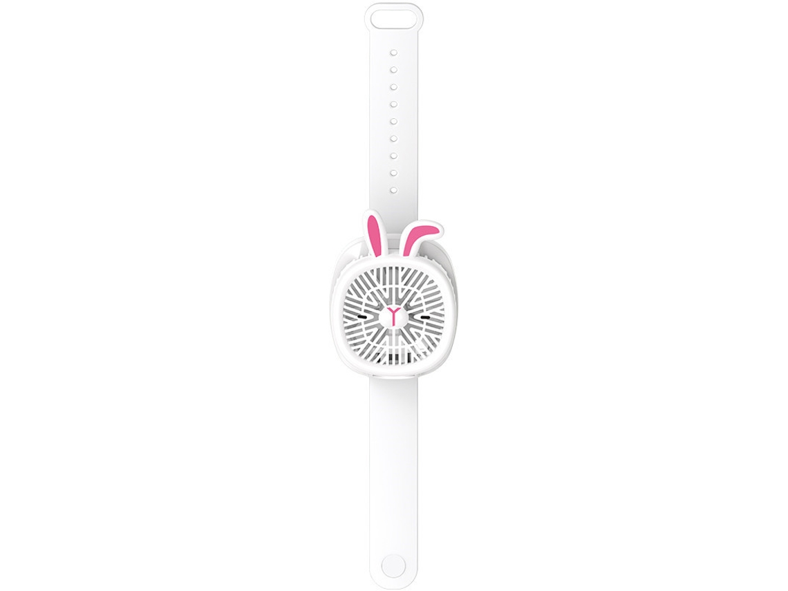 Ventilador Pessoal EIFSON com Pulseira, Led, 3 Velocidadesbranco