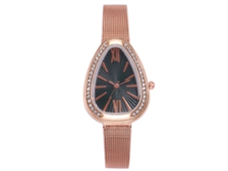 Relógio Feminino de Quartzo com Pulseira de Couro Pu Fashion Vansvar Verde com Strass