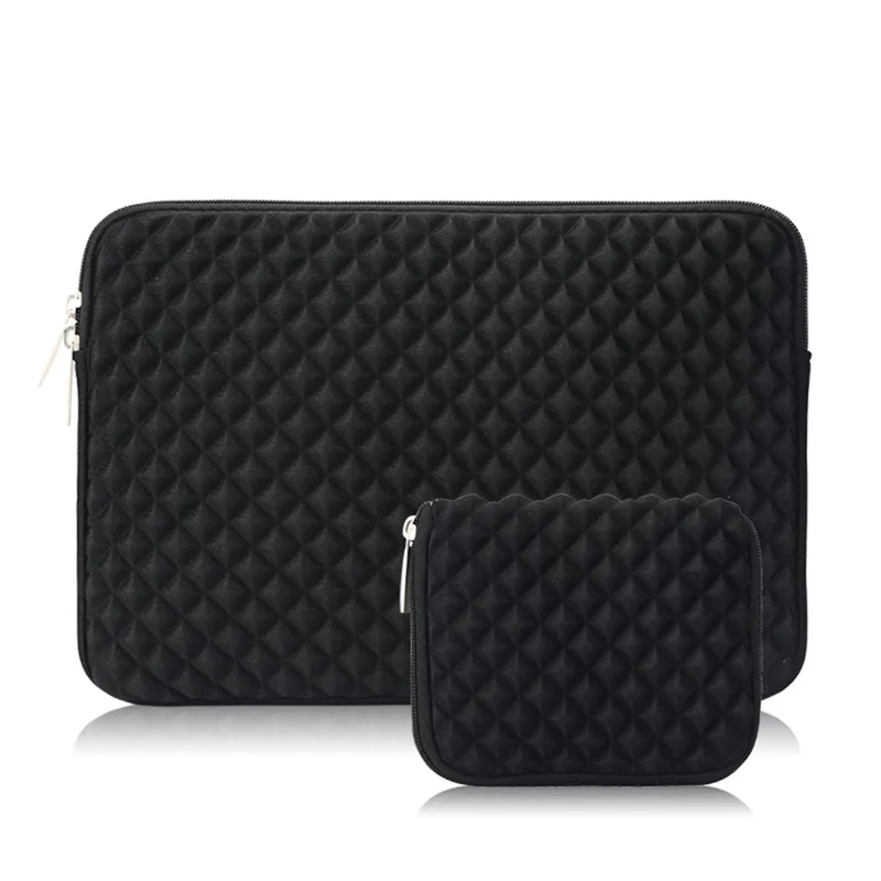 Capa Halinuia Para Portatil 11 A 13,3 Polegadas Sleeve Triangular Geométrica Com Bolsa Exterior, Interior Em Flanela, Antichoque