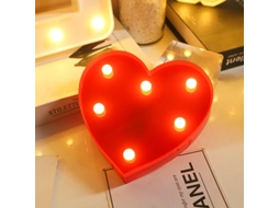 Letras de Led com o Alfabeto para Iluminação Noturna, Ideal para Casa e Festas BRILVIBERA
