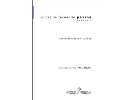 Livro Obras de Fernando Pessoa - Vol.1 Pensamentos e Citações de Fernando Pessoa (Português)