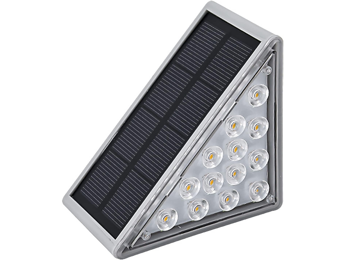 Luminária Solar cerca e escadas 2000 Mah 3w 6000k IP65 AQUAFORGE