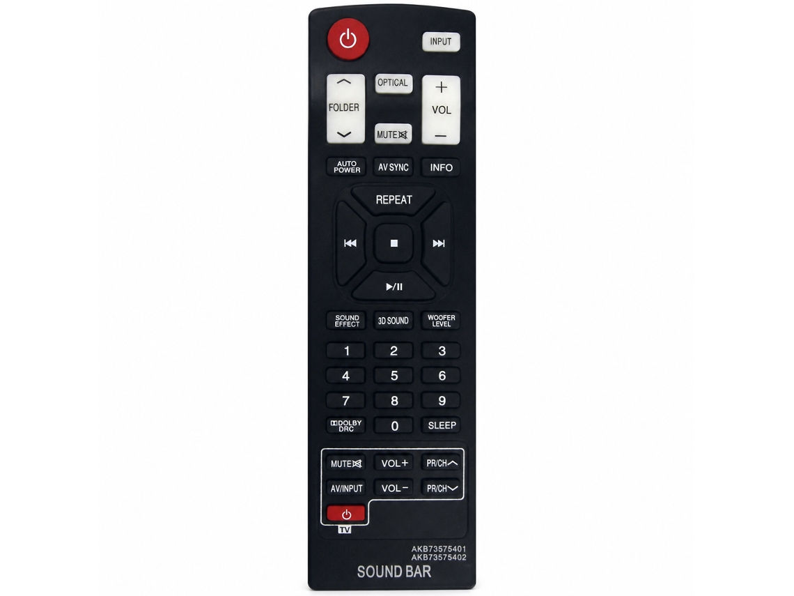 Telecomando Para Soundbar Compatível Com Lg Akb73575401_zhd