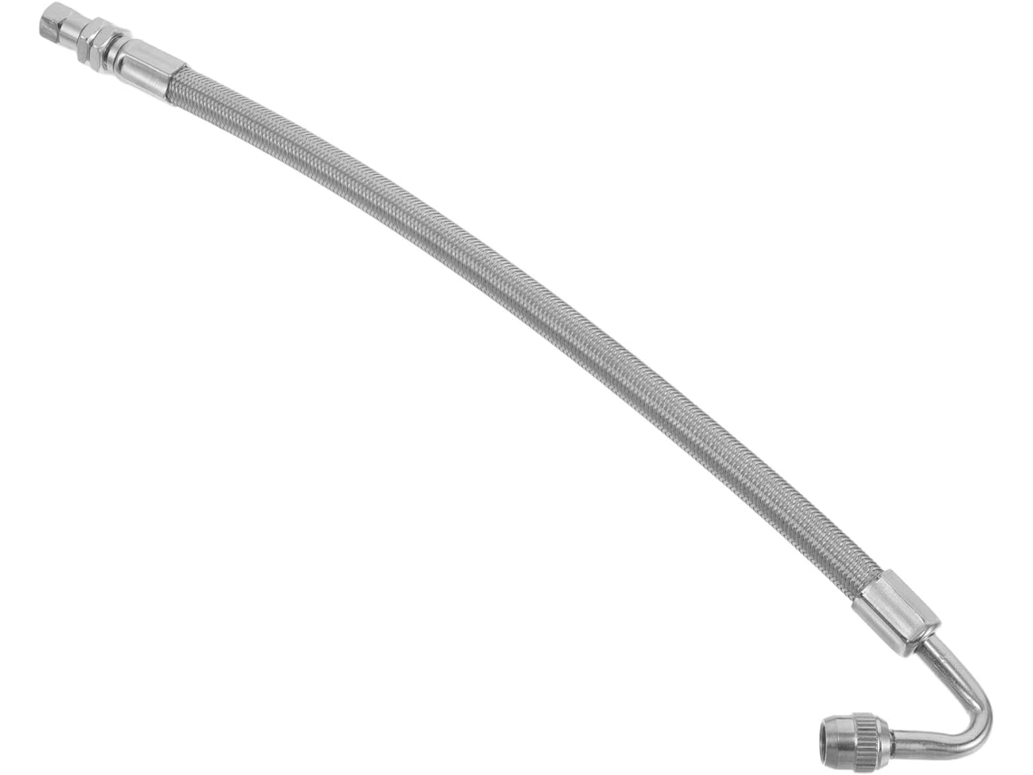 Extensor de válvula pneumática flexível de metal de 15 cm, extensor de haste de válvula
