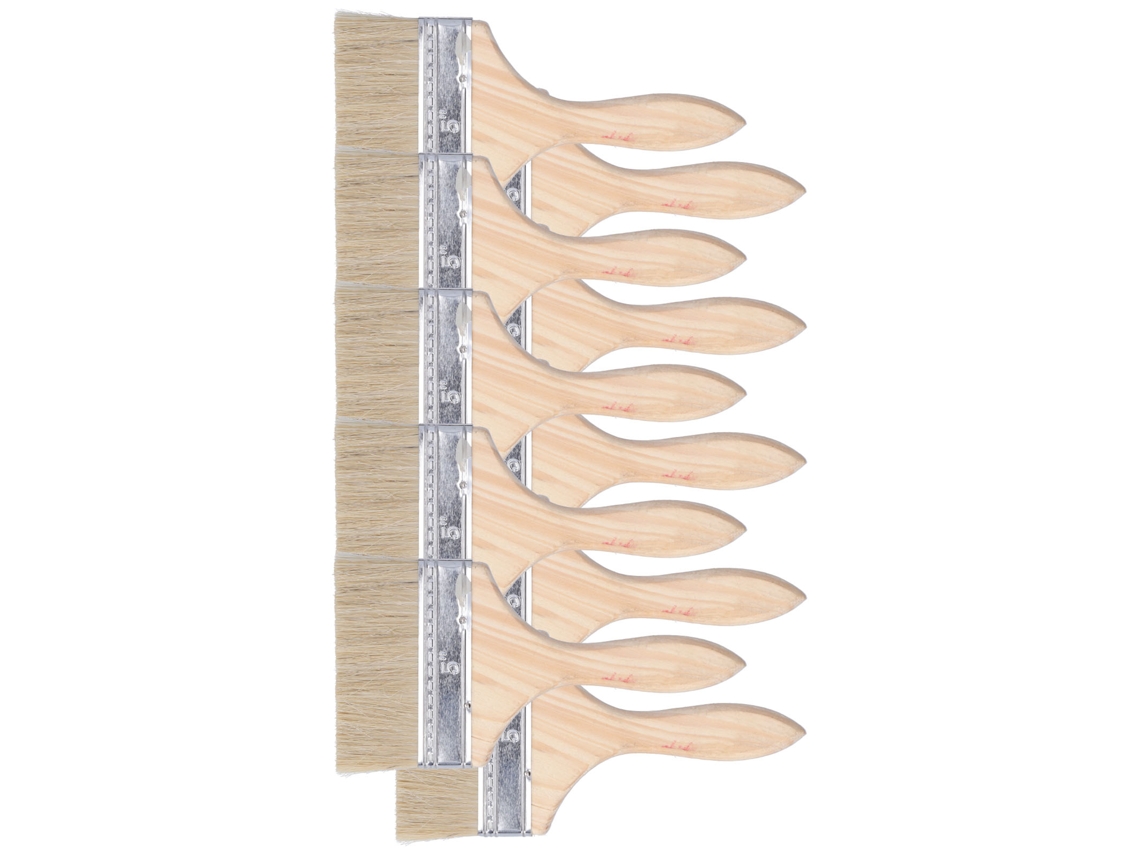 Laxiscreed Jogo De Pincéis Para Pintura Com Cabeça Ampla E Plana, Ideal Para Limpeza E Remoção De Poeira