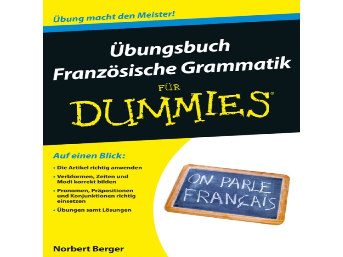 Livro Ubungsbuch Franzosische Grammatik fur Dummies de Norbert Berger (Alemão)