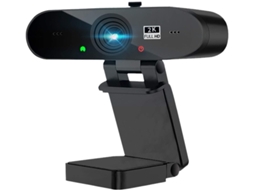 Lurelia Webcam Vsm-12, Full Hd 1080p, Microfone, Preto, Usb, Imagem Nítida, Para Pc E Videochamadas