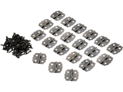 Conjunto De 20 Dobradiças Metal Em Latão Antigo Com Parafusos, Estilo