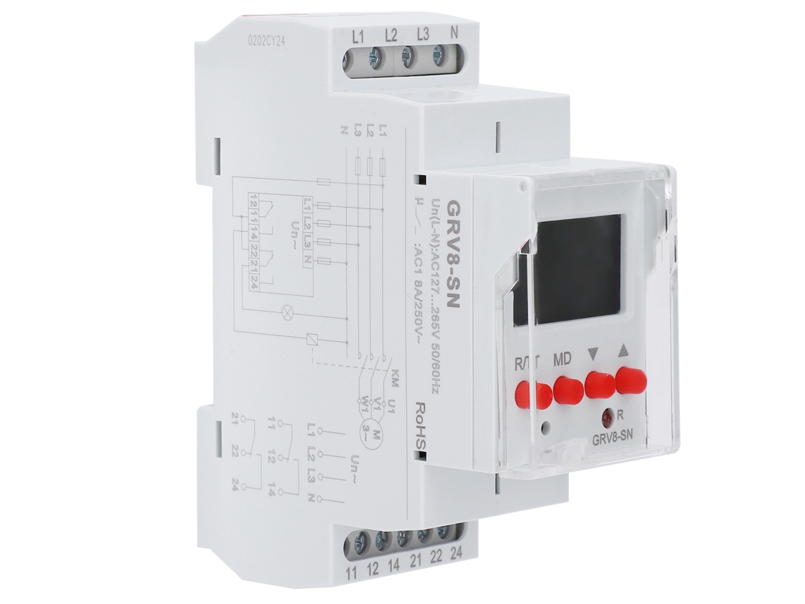 Protector de Sobrecarga com Relé e Display LED Grv8 HKJ
