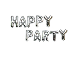 Laxiscreed Balão De Folha De Alumínio Happy Party Para Festas De Ano Novo E Aniversários, Prateado