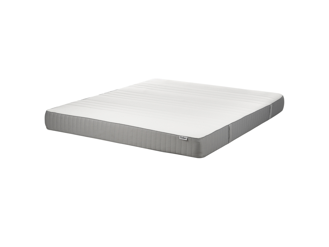 Colchão de casal de alta firmeza BELIANI Happiness de Poliéster Branco 180x200x20