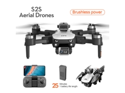 S2S Mini Drone com Câmera Dupla 4K Quadricóptero Dobrável Sem Escova 1 Bateria Duração Da Bateria: 25 Min Branco