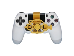 Comando Gaming Lurelia 3 Cm, Compatível Com Ps4/pc, Em Metal, Dourado, Perfil Compacto
