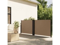 Vidaxl Toldo Lateral Retrátil 120x1000 Cm Cinzento-acastanhado