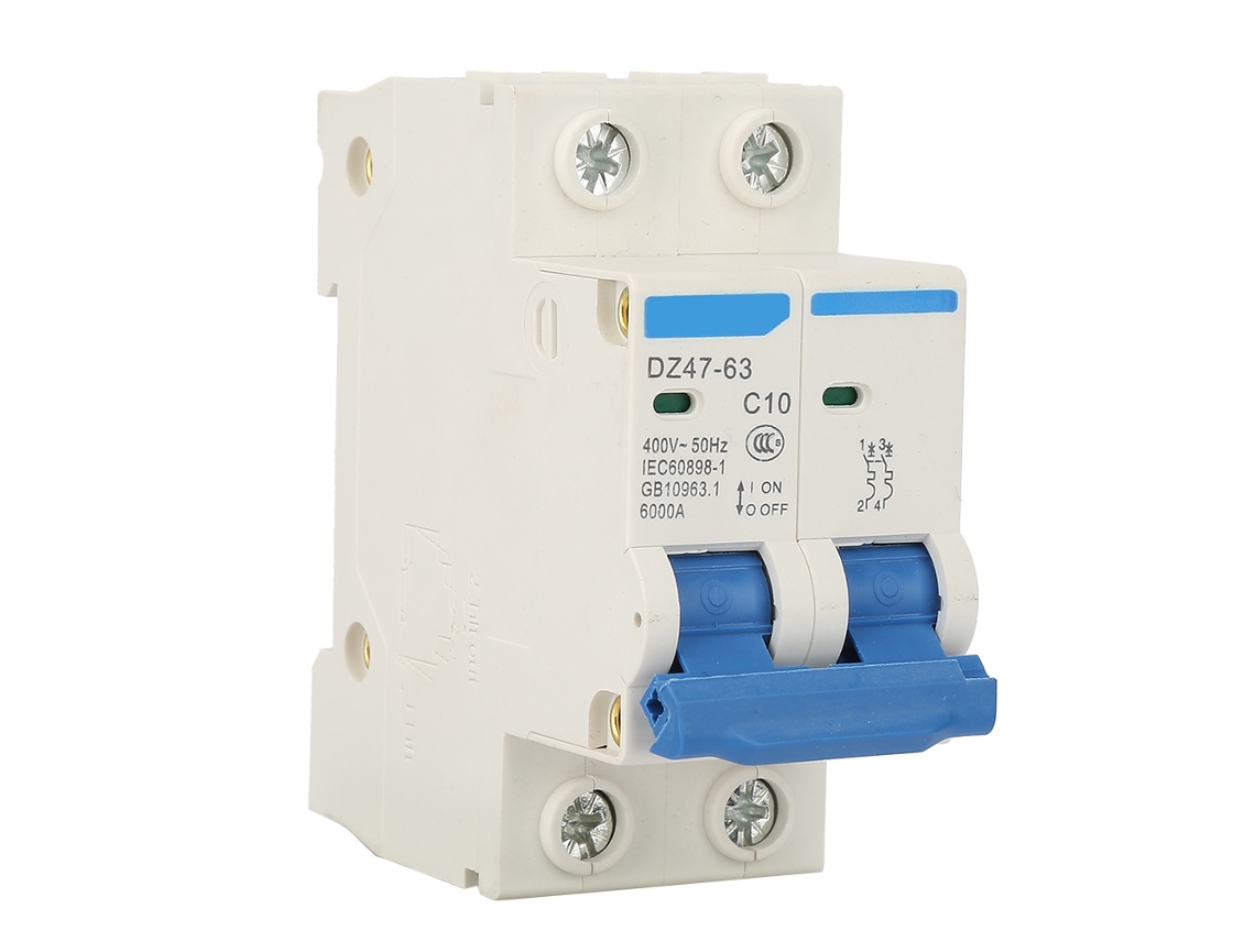 Laxiscreed Disjuntor Dz47-63 2p 10a 400vac Para Proteção Elétrica Eficiente