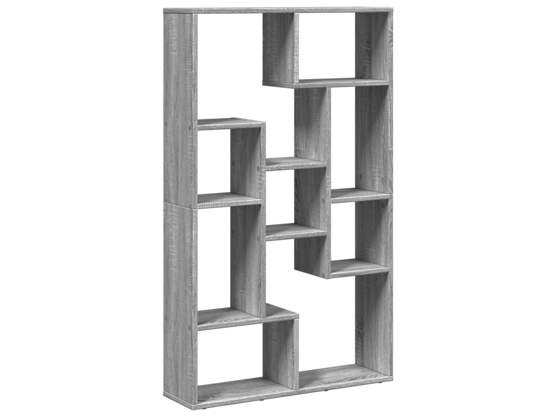 Bookcase, Bookcases Vidaxl Cinzeto Madeira Processada (n/a)