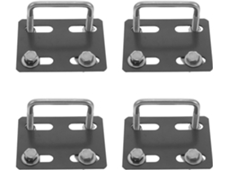 Conjunto De 4 Kits De Montagem De Bagageiro De Teto Em Formato De U Para Carros