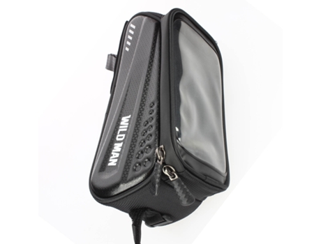 WILDMAN Bolsa Bicicleta Impermeável 1L Janela de Exibição Tátil Es3 Preto