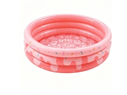 Piscina Gonflable Para Crianças, Piscina Familiar Doméstica, Pataugeoire/piscine À Balles Rose Épaisse