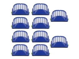 Kit com 10 Filtros para Aspiradores de Pó Das Séries 500 e 600 BRILVIBERA (modelos 528, 536, 551, 552, 564, 580, 595, 620, 630 e 650)