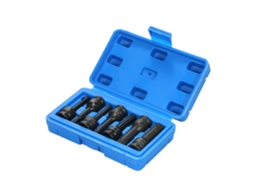 Conjunto de Soquete de Impacto 3/8 Polegadas 7 Peças Métricas