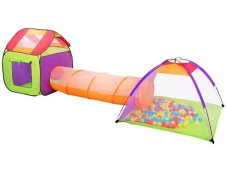 Túnel de Rastejar E Tenda Casa Com Bolas MALATEC
