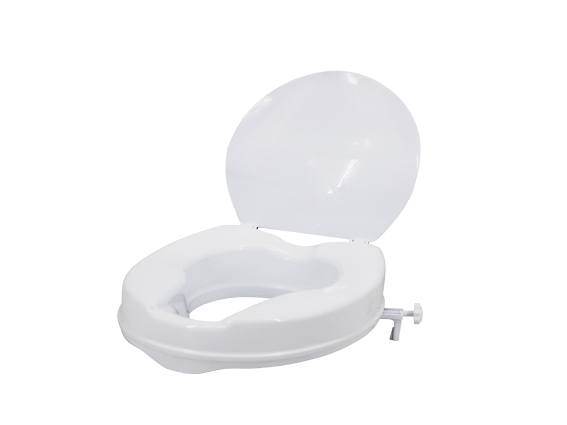 Assento Sanitário Elevado Com Suportes Ajustáveis E Tampa, Solução Elevada De Plástico Leve, Assento De Assistência Portátil Para Casa E Viagens, Supo