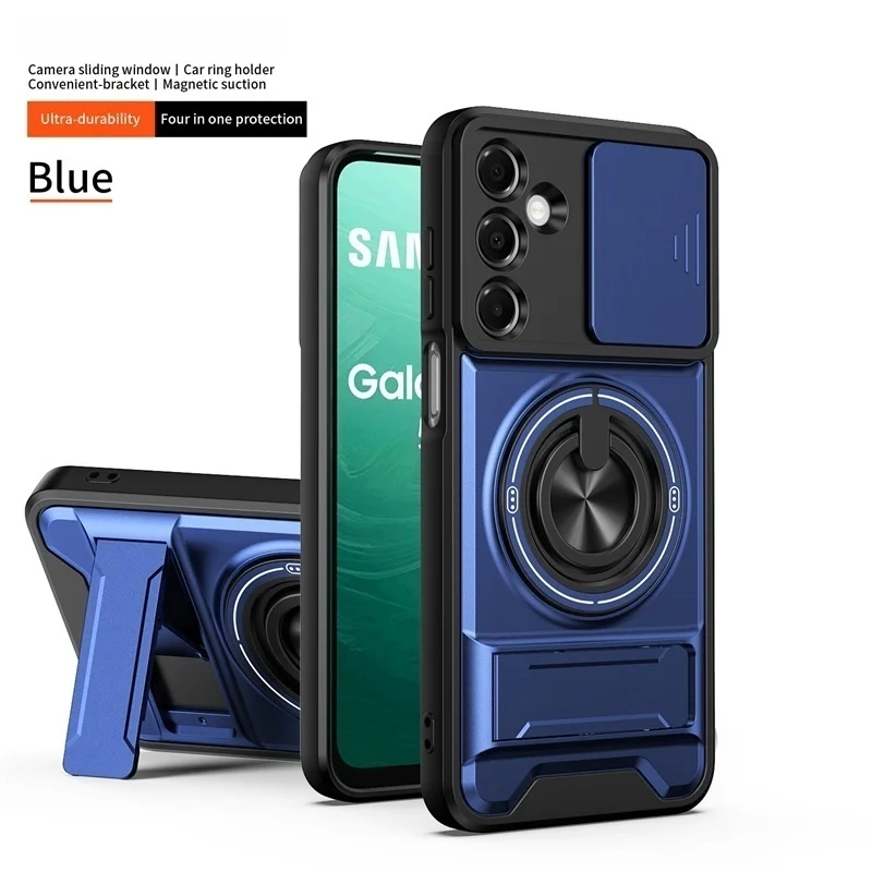(poco X7 Pro Azul) Protetor De Lente Com Anel Magnético