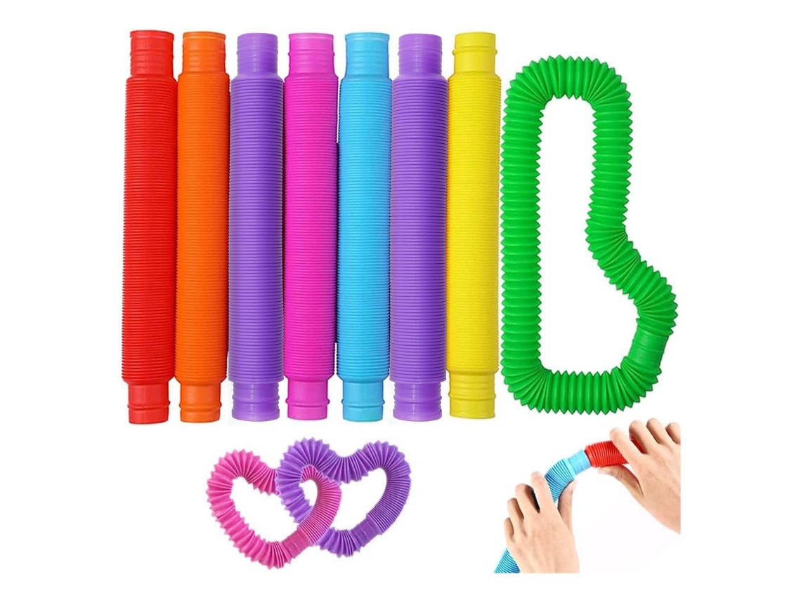 Conjunto de 8 Tubos Grandes de Refrigerante, Brinquedos para Aliviar o Estresse para Crianças e Adultosvayotoy