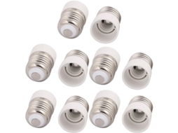 10 Adaptadores De Base De Lâmpada Led E27 Para E14 Suportes De Lâmpada