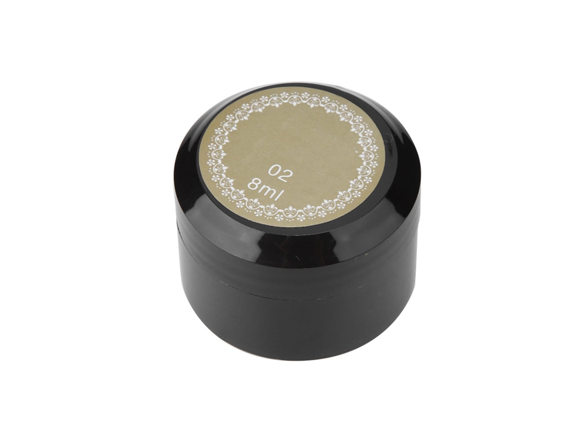 Esmalte metálico Rebe-gel 8ml UV dourado para unhas.