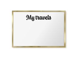 Magnetic Board My Travels For The Living Room Espelharte (60x40 Cm)