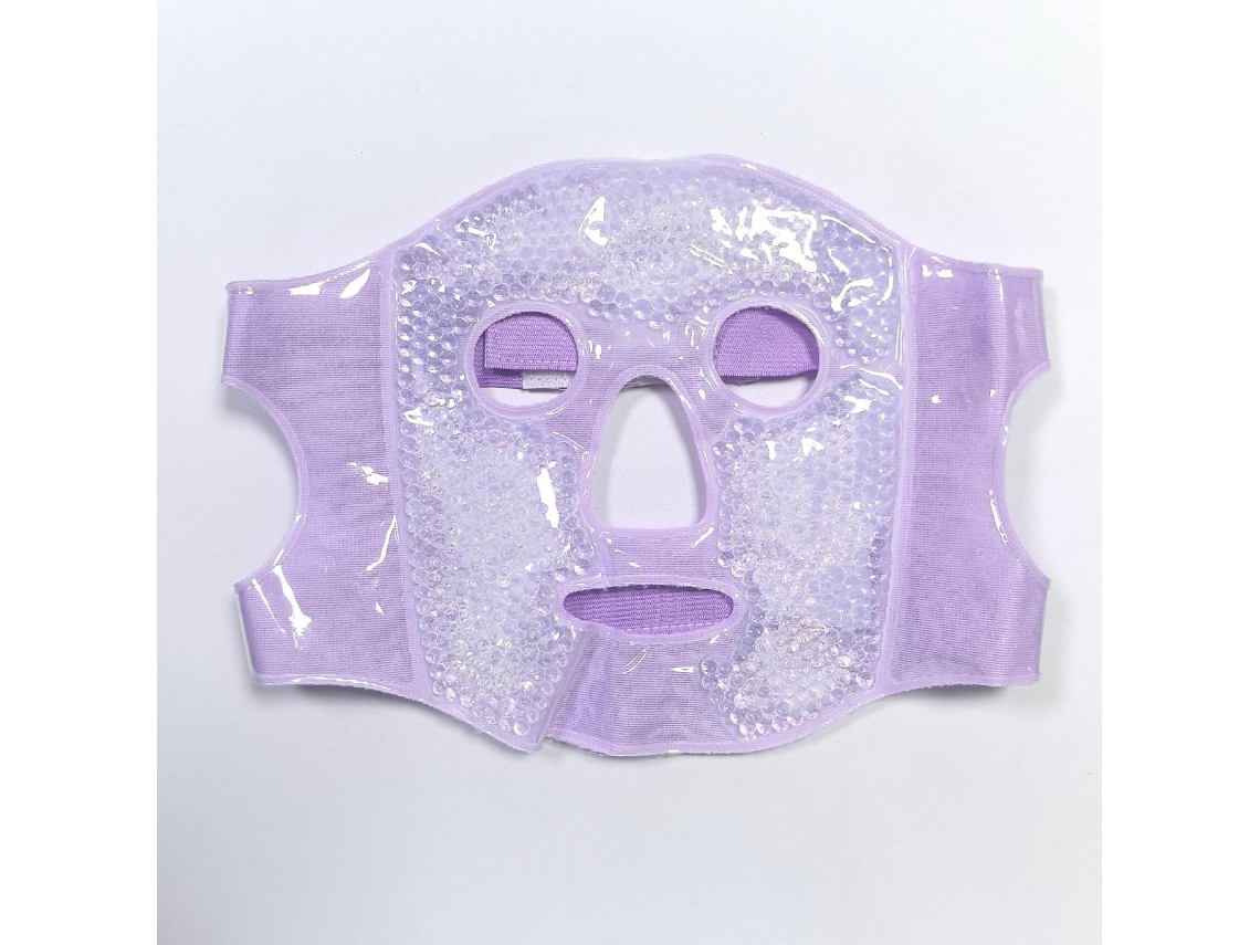 Máscara Ocular Com Contas De Gel — Terapia Fria E Quente, Plush De Poliéster Macio, Cobertura Facial Inteira Para Recuperação Pós-operatória E Relaxam