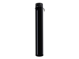 WOLFPACK LINEA PROFESIONAL tubo de estufa acero vitrificado negro ø 110 mm. con llave estufas de leña, chimenea, alta resistencia, color negro