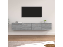Vidaxl Armários Parede 2pcs 100x36,5x35 Cm Derivados Cinza Sonoma
