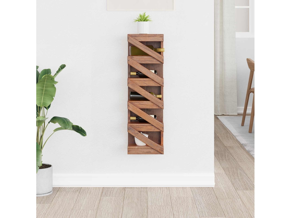 Vidaxl Escorredor De Vinho Natural 24 X 14 X 80 Cm