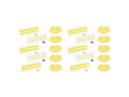 Conjunto De 20 Panos De Microfibra Para Limpeza De Pisos E Bocais Manuais Para Lavadoras A Vapor Karcher Easyfix Sc1, Sc2, Sc3, Sc4 E Sc5._glo