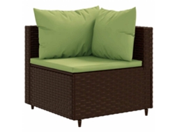 Conjunto de 3 Pcs bar jardim Vime e madeira MAISON EXCLUSIVE